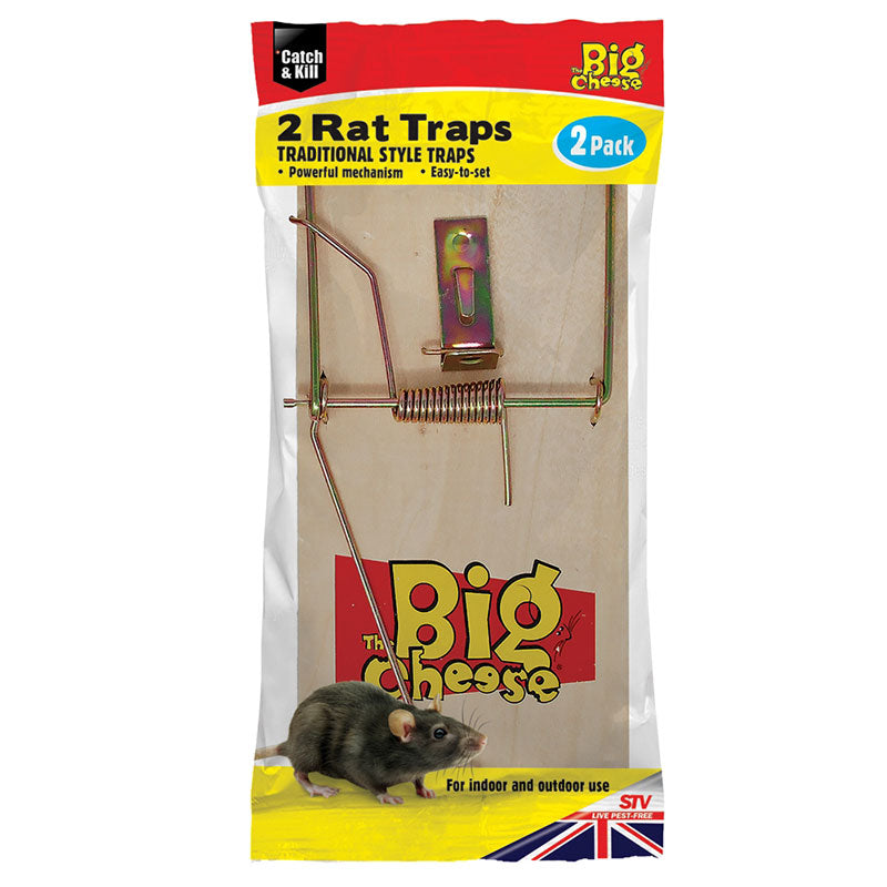 The Big Cheese Wooden Rat Trap - Pack of 2 Traps image 0