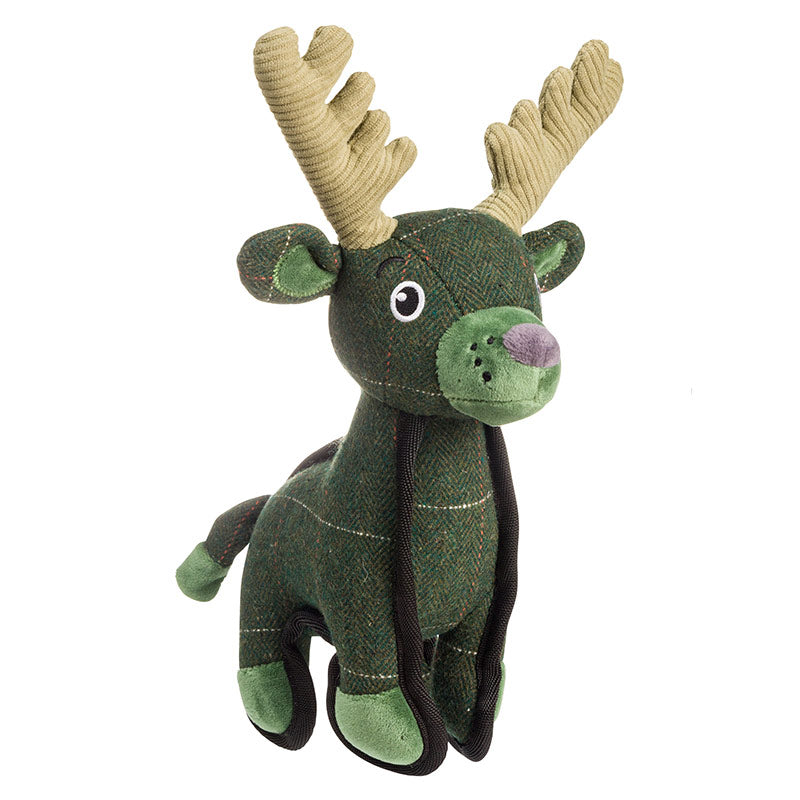 House of Paws Deer Tweed Dog Toy image 0