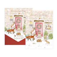 Wrendale Designs Notecard Pack - Christmas Cottage (Pack of 8) image 0