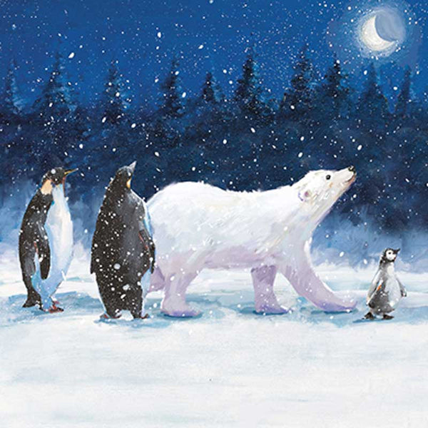 Ling Design Charity Christmas Cards - Polar Bear Procession (Pack of 6) image 0