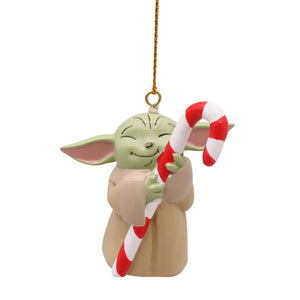 3D Star Wars Hanging Ornament - Grogu Candy Cane