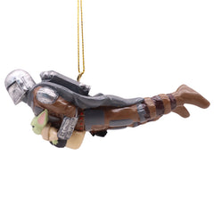 3D Star Wars Hanging Ornament - Mandalorian & Grogu
