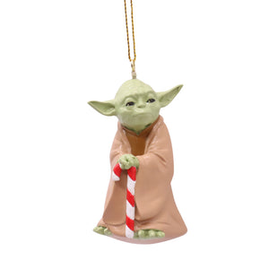 3D Star Wars Hanging Ornament - Yoda Candy Cane