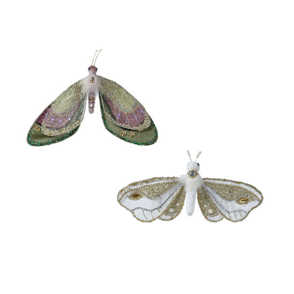 Decoris Glitter Moth (Assorted Designs) - 19cm image