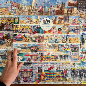Gibsons Deckchairs & Donkeys 1000 Piece Jigsaw Puzzle image 3