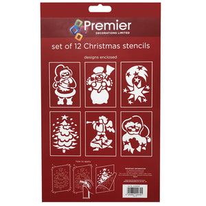 Premier Set of 12 Christmas Stencils image 0