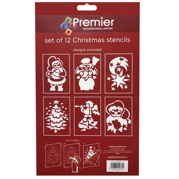 Premier Set of 12 Christmas Stencils image 0