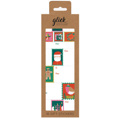 Glick North Pole Stamps Gift Stickers image 0