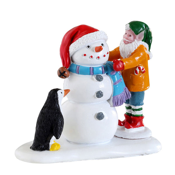 Lemax Building A Snowman image 0