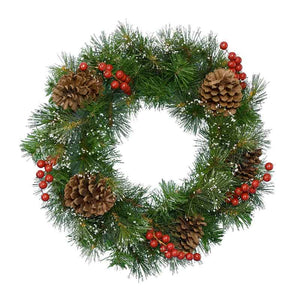Everlands Ipswich Wreath with Berries & Pinecones image 0