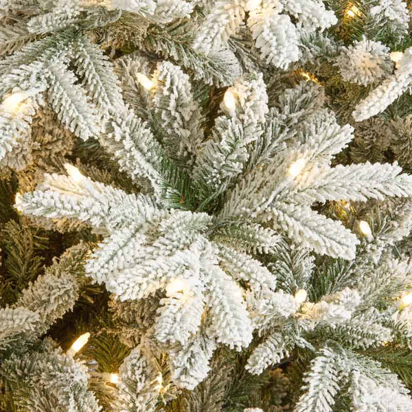National Tree Snowy Harmony Spruce Pre-Lit Christmas Tree - 7.5ft image 2