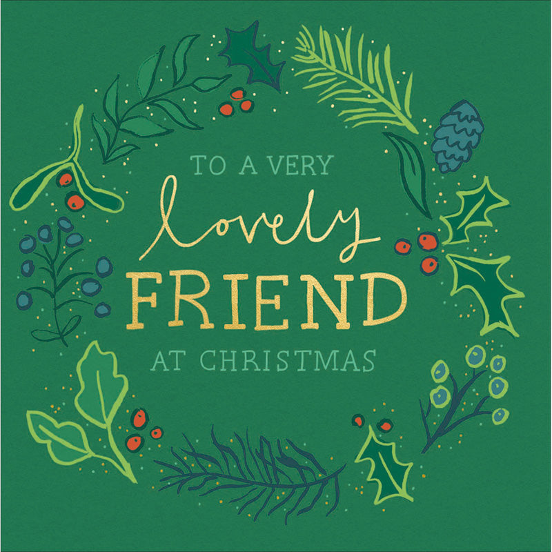 Woodmansterne Text Special Friend Christmas Card image 0
