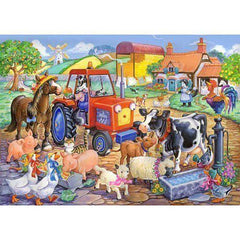 House of Puzzles Kidsjigz Farm Friends 80 Piece Jigsaw Puzzle image 0