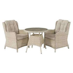 Bramblecrest Chedworth Bistro Set in Sandstone Rattan image 5