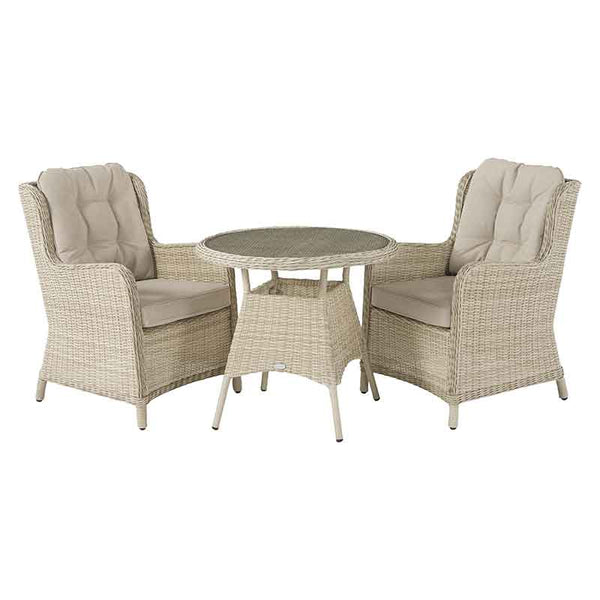 Bramblecrest Chedworth Bistro Set in Sandstone Rattan image 5