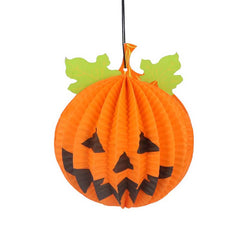 Gisela Graham Paper Honeycomb Pumpkin Face image 0