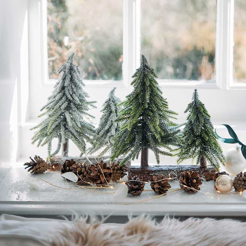 Everlands Mini Snowy Tree Duo image 0