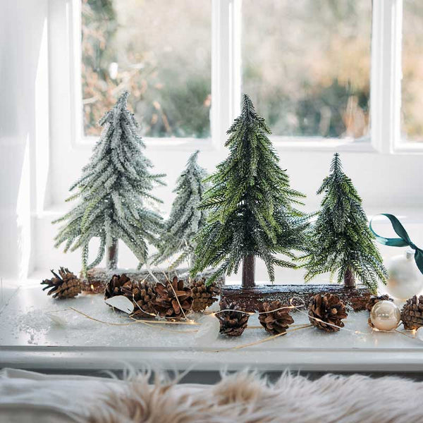 Everlands Mini Snowy Tree Duo image 1