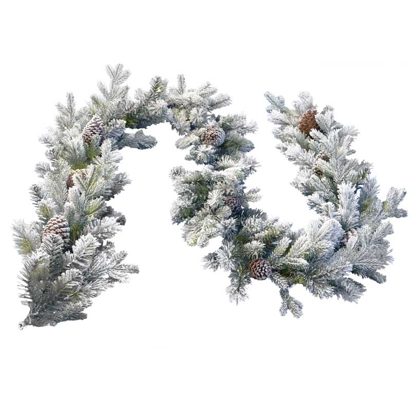 National Tree Snowy Dorchester Christmas Garland image 0