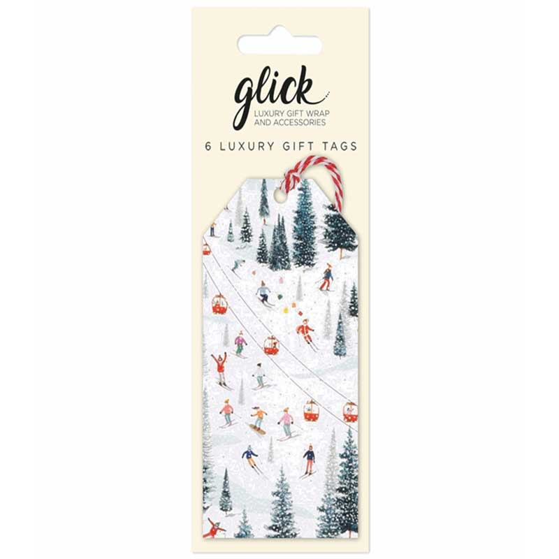 Glick Christmas On The Piste Gift Tags (Pack of 6) image 0