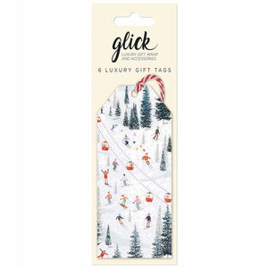 Glick Christmas On The Piste Gift Tags (Pack of 6) image 0