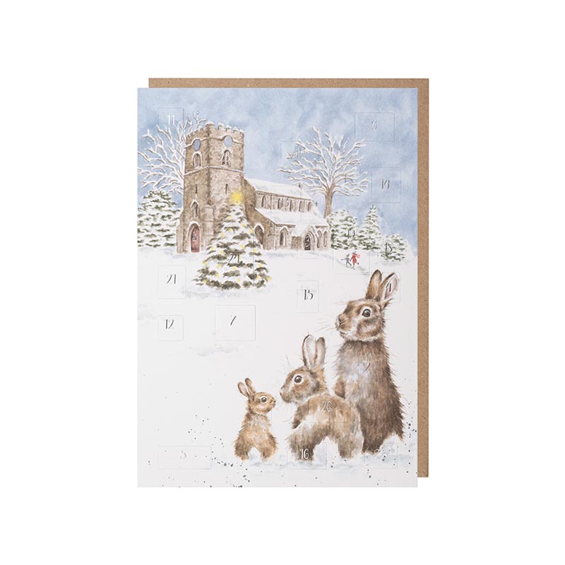 Wrendale Designs Silent Night Advent Calendar Card image 0