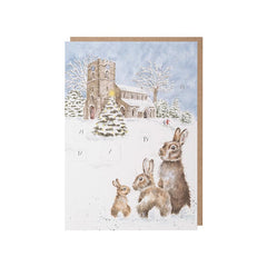 Wrendale Designs Silent Night Advent Calendar Card image 0