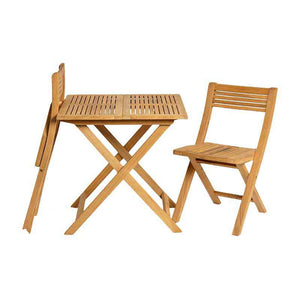 Alexander Rose Roble Wooden Folding Bistro Set image 2