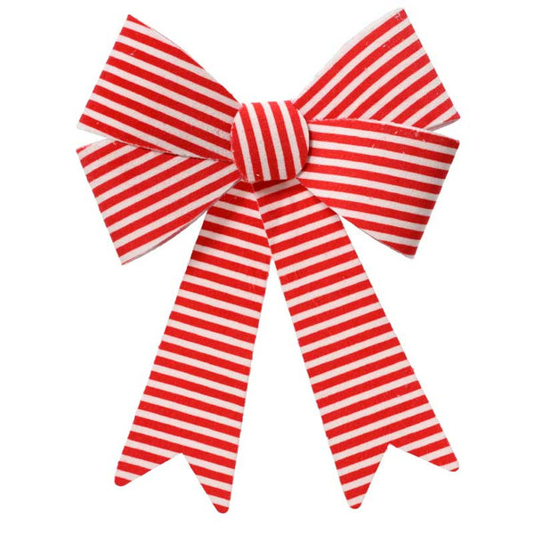 Decoris Candy Striped Bow (Pack of 2) image 1