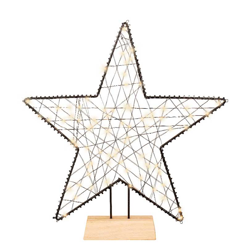 Lumineo Battery-Operated Micro LED Star on Stand image 0