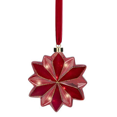 Lumineo Micro LED Hanging Red Flower image 0
