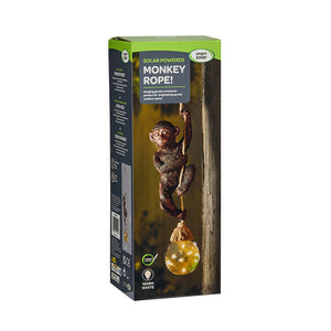 Smart Garden Solar Lit Hanging Garden Ornament - Monkey Rope image 2