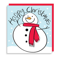 Lucilla Lavender Snowman Christmas Card image 0