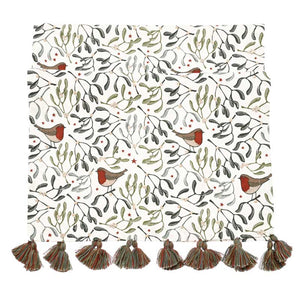 Walton & Co Robin & Mistletoe Table Runner image 1