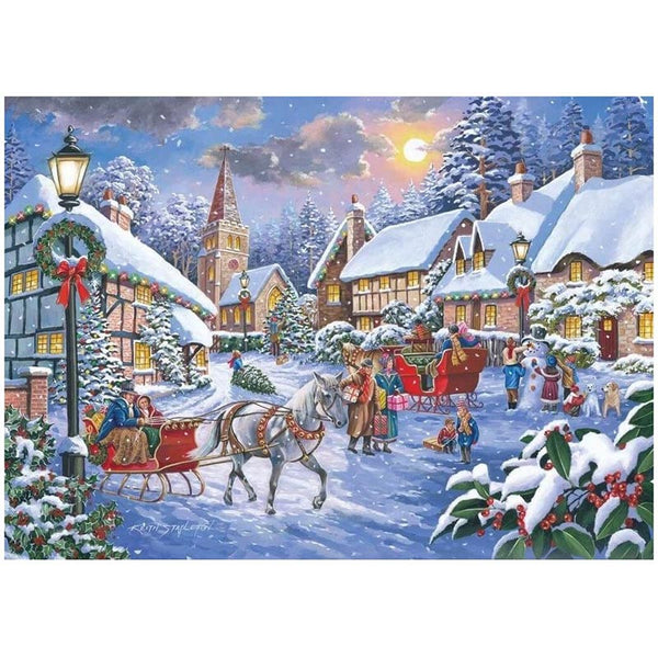 House Of Puzzles Jingle Bells 1000 Piece Jigsaw Puzzle image 0