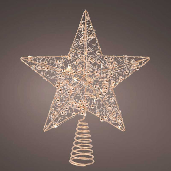 Lumineo LED Gold Star Tree Topper image 1
