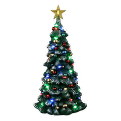 Lemax Snowy Christmas Tree (Multi-Coloured Lights) image 0
