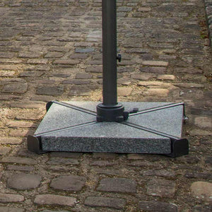 Bramblecrest Chichester 3m Round Cantilever Parasol in Grey with Granite Base &amp; Cover image 3
