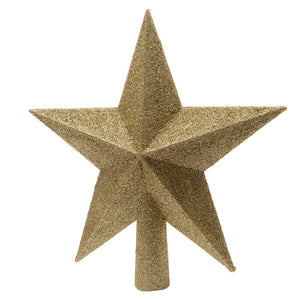Decoris Shatterproof Star Tree Topper - Light Gold image