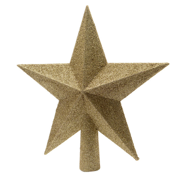 Decoris Shatterproof Star Tree Topper - Light Gold image
