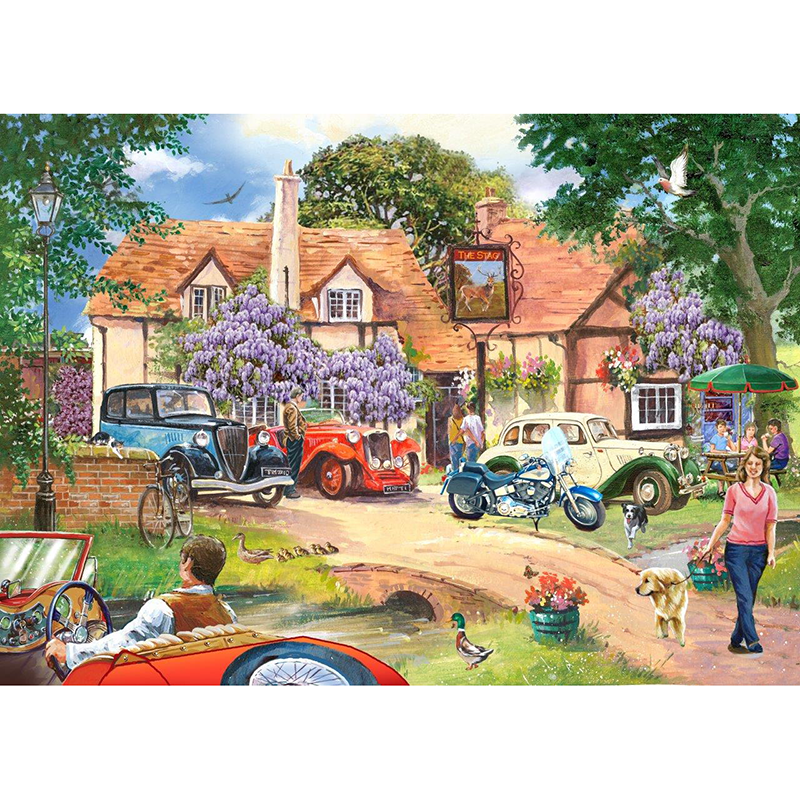 House Of Puzzles Pub Lunch Big 250 Piece Jigsaw Puzzle image 0