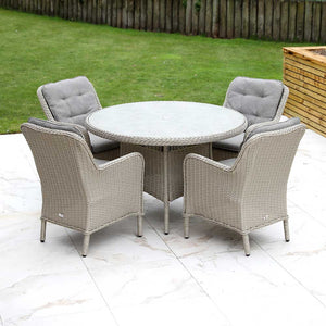 Orchard Life Victoria 4 Seat Dining Set with 120cm Round Table