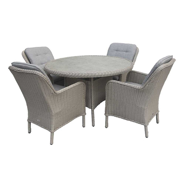 Orchard Life Victoria 4 Seat Dining Set with 120cm Round Table
