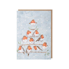 Wrendale Designs Rockin Robins Advent Calendar Card image 0