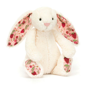 Jellycat Blossom Cream Bunny - Berry - Small image