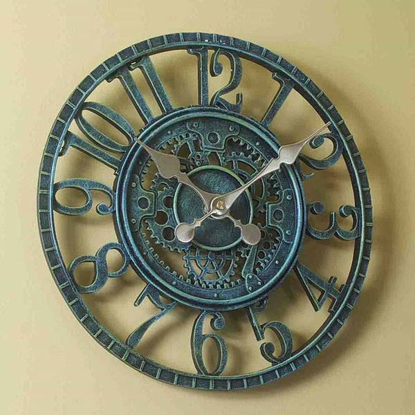 Verdigris Newby Mechanical Wall Clock image 0