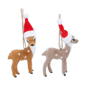 Gisela Graham Faux Fur Deer (Assorted Designs) image 0