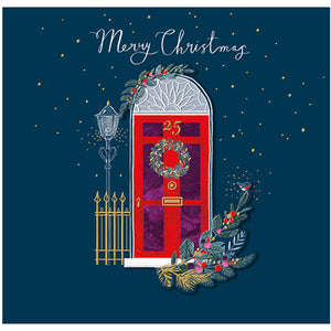 Ling Design Luxury Christmas Cards - Red Door (Pack of 5) image 0
