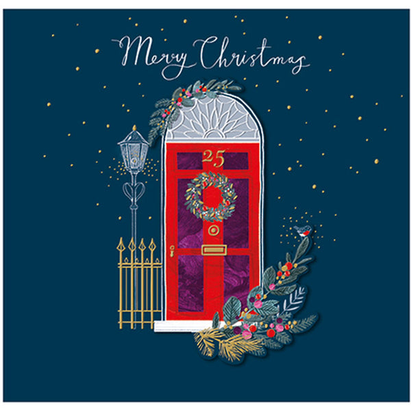 Ling Design Luxury Christmas Cards - Red Door (Pack of 5) image 0