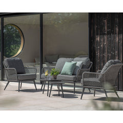 Bramblecrest Oregon Garden Lounge Set with 2 Round Coffee Tables image 0
